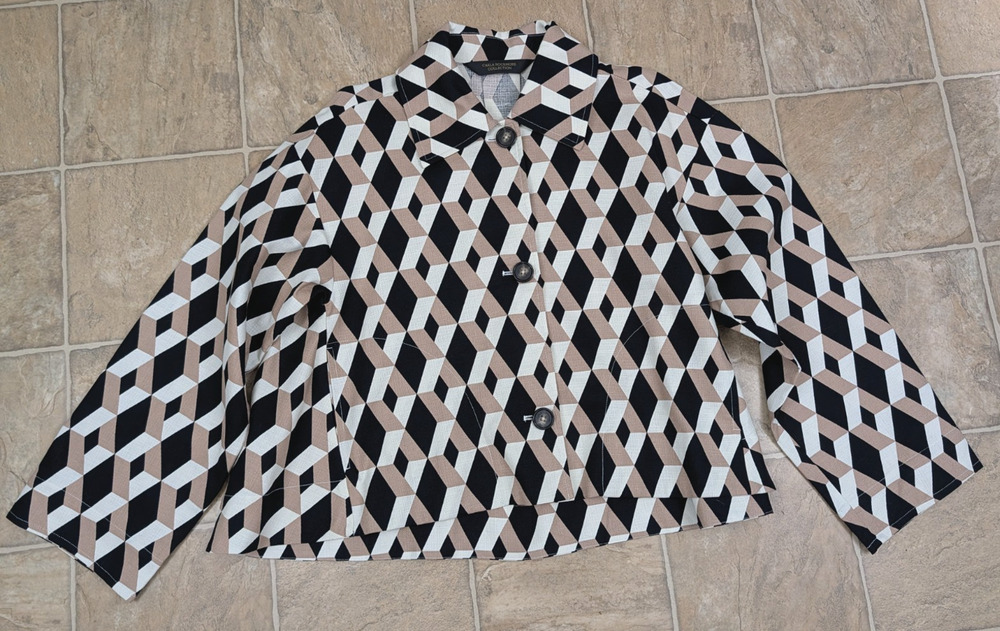 NWOT Carla Rockmore Collection sz M Canvas Swing Jacket 100% cotton 1742